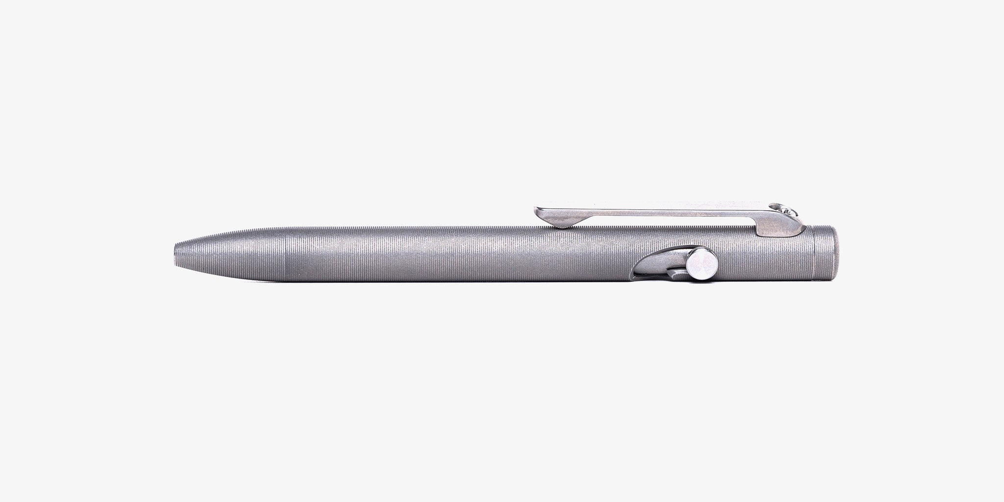 Tactile Turn - Schmaler Kugelschreiber mit Bolzenmechanismus (Stonewashed Titanium)