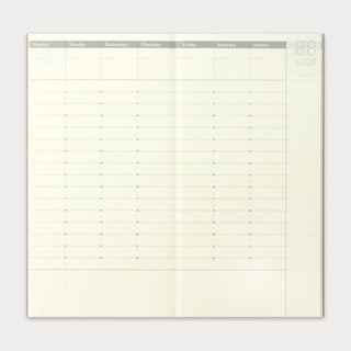 Travelers’s Company - 018 Free Diary (Weekly Vertical Refill)-KOHEZI