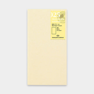 TRAVELER'S COMPANY - 025 MD Paper Cream Refill TRAVELER'S notebook-KOHEZI