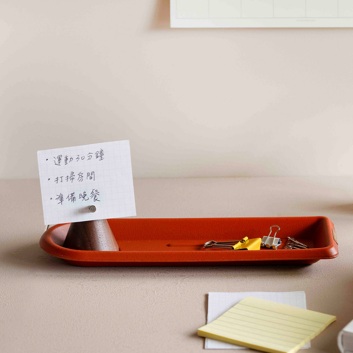 YSTUDIO - Classic Reflect Wooden Memo Stand