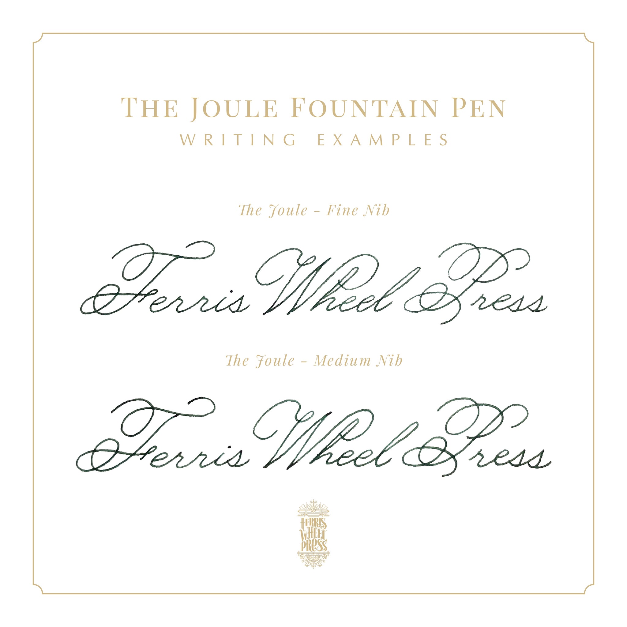 Ferris Wheel Press - The Joule Fountain Pen (Chantilly Lacewood)