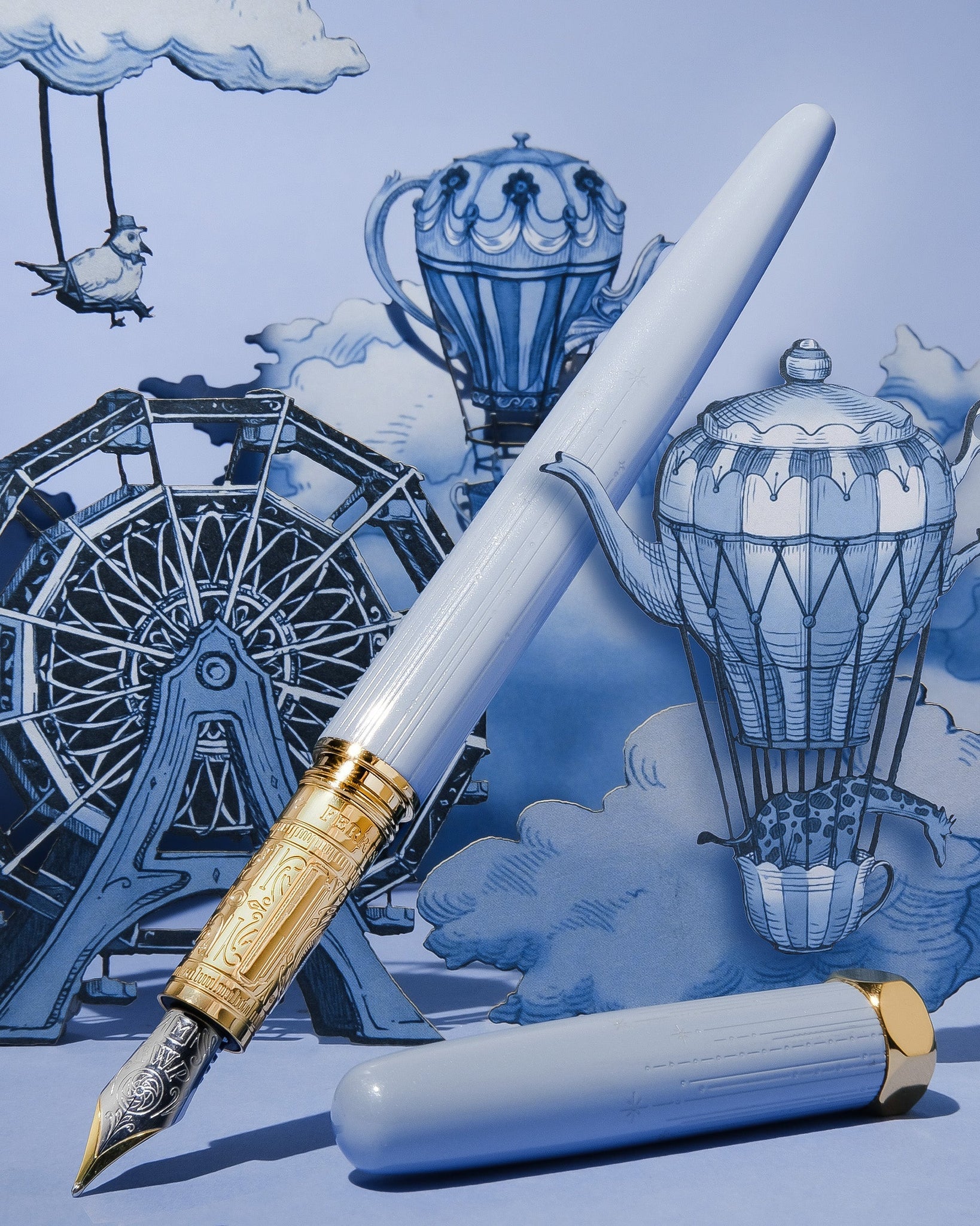 Ferris Wheel Press - The Bijou Fountain Pen (Forget Me Not)