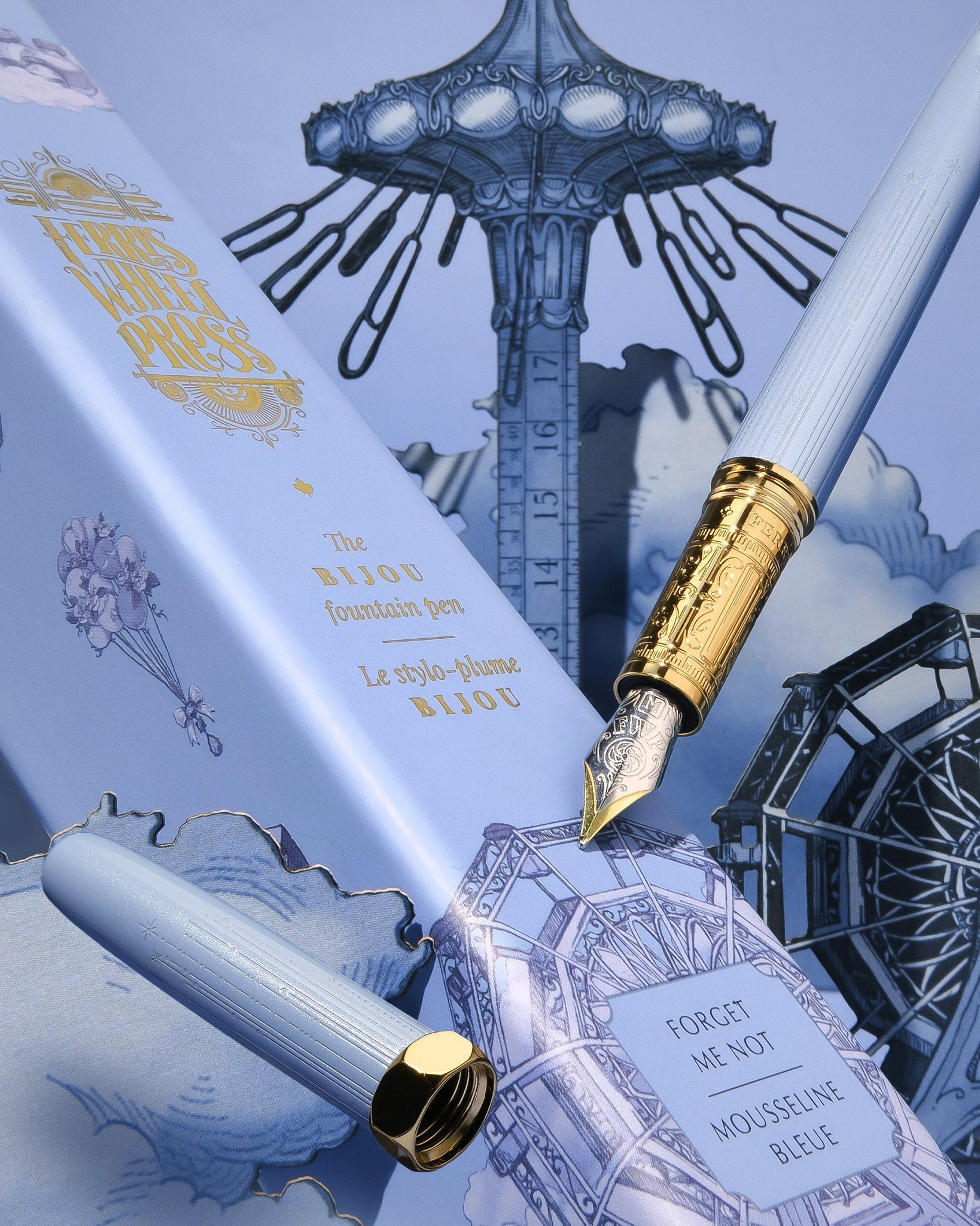 Ferris Wheel Press - The Bijou Fountain Pen (Forget Me Not)