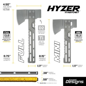 Exceed Designs - HYZER Titanium Hatchet