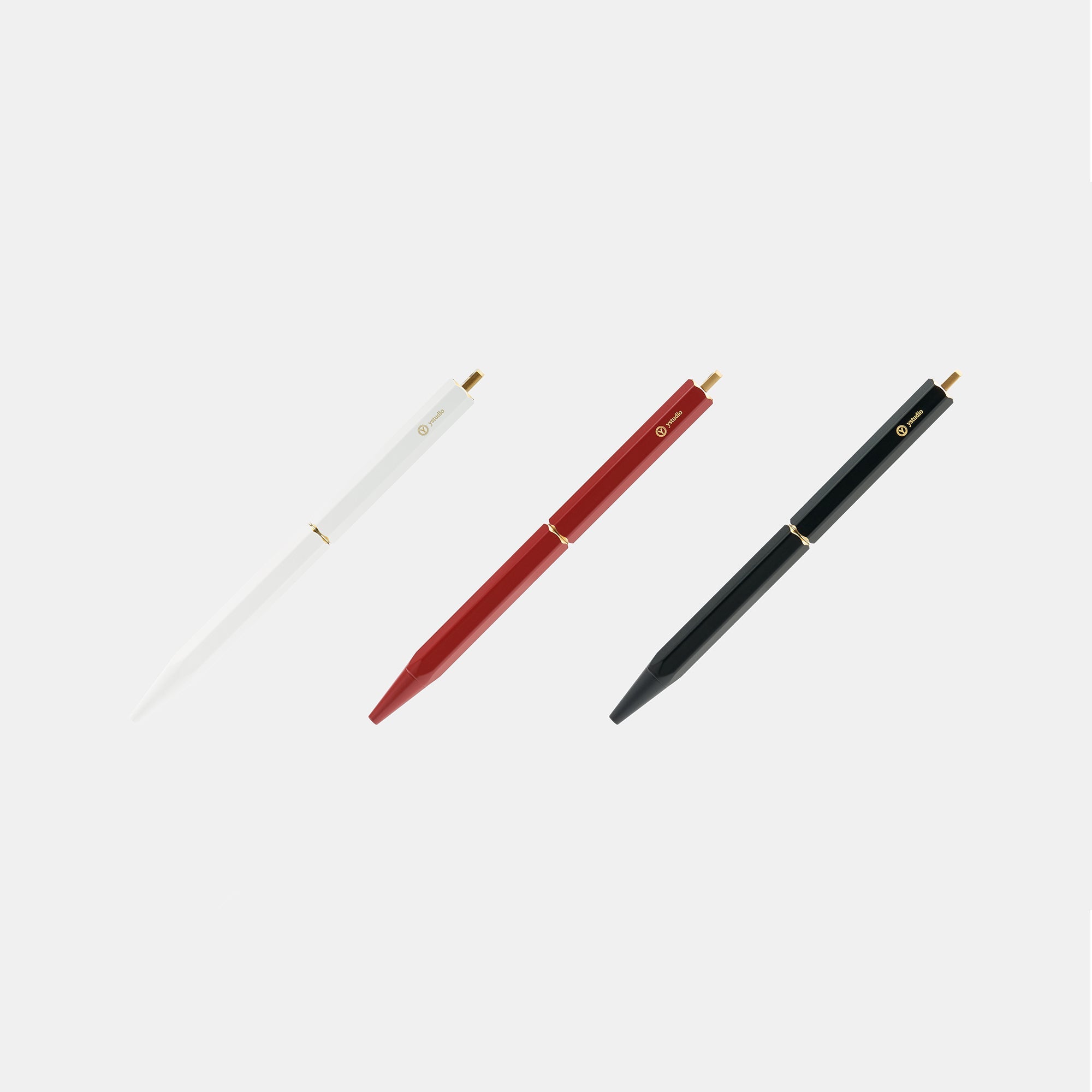 YSTUDIO - Classic Revolve Portable Ballpoint Pen (White)