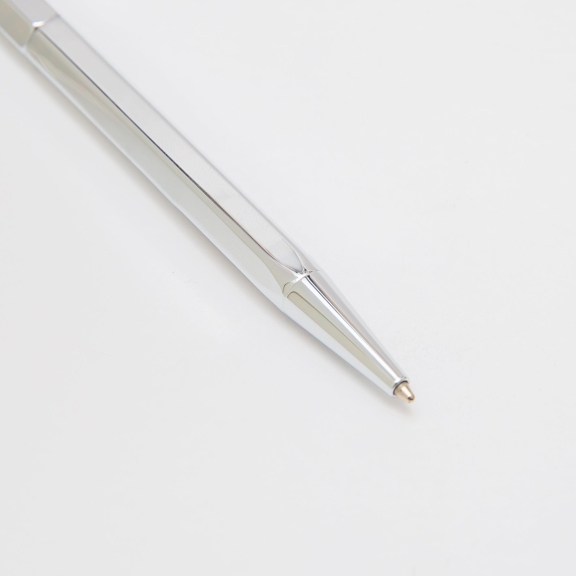 YSTUDIO - Classic Revolve Ballpoint Pen Slim (Shiny Silver)