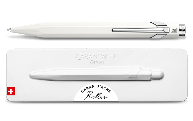 Caran d'Ache - Roller Pen 849™, White with etui