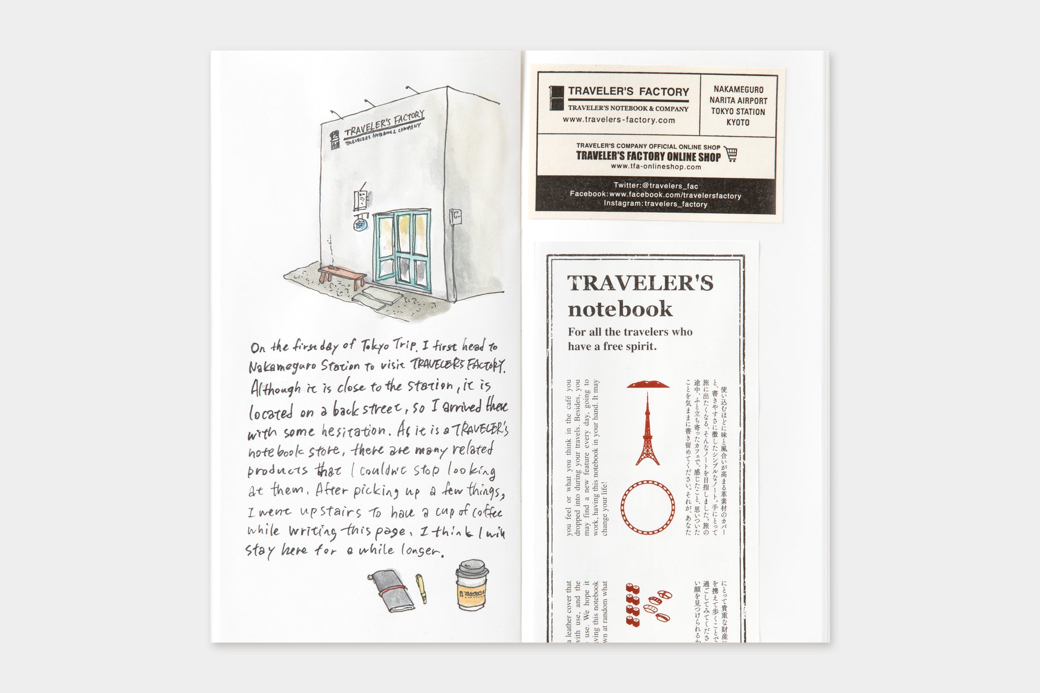 TRAVELER'S COMPANY - TRAVELER'S Refill Blank (Tokyo Edition)