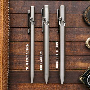 Tactile Turn - Thick Titanium Bolt Action Pen