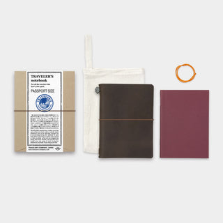 Traveler’s Company - Notebook Brown (Passport Size)-KOHEZI