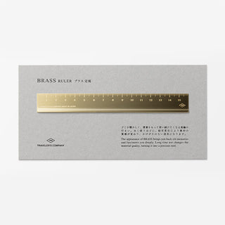 Traveler's Company - Ruler (Brass)-KOHEZI