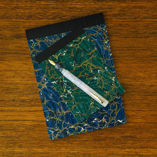 Hightide - Attache Marbled Fountain Pen (White)-KOHEZI